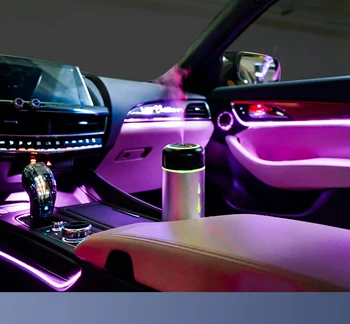 1 бр. Автомобилен Освежители за въздух Мека светлина 6 цвята, USB Етерично масло В колите Пречистване Освежаване на дома bоздуха