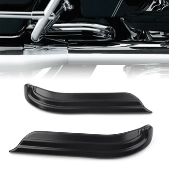 1 Чифт ABS Мотоциклетни Щори Маятниковые Седалките с Акцентной Покритие за Harley Touring Тоалетка 2009-2020 Черен