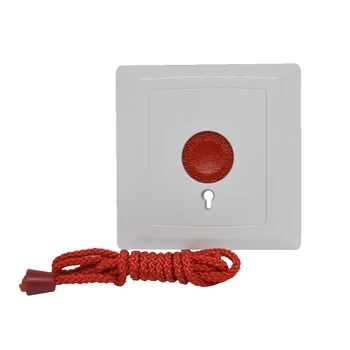 10 БР Бутон алармени системи NC без изходния сигнал на Опции за Стил на въже Тяга към сигнал аларма Панически повикване автоматично възстановяване