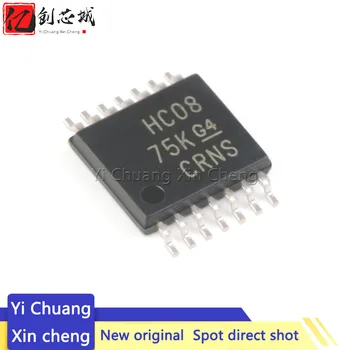 10 Бр. Нов HC08 74HC08PW SN74HC08PWR SMD 74HC08PWR TSSOP-14 шестиканальный инвертор чип върху чип
