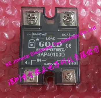 100% Ново и оригинално златното еднофазно твердотельное реле SAP40100D 100A 3-32VDC 40-480VAC