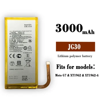100% Оригинален Нов 3000 mah JG30 Батерия За Motorola Moto J G7 XT1962-1 Добро качество на Батерии за мобилни телефони