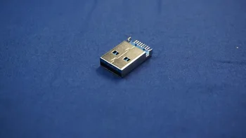 10шт Конектор USB 3.0 Тип Щепсел PCB SMT син изолатор A / M