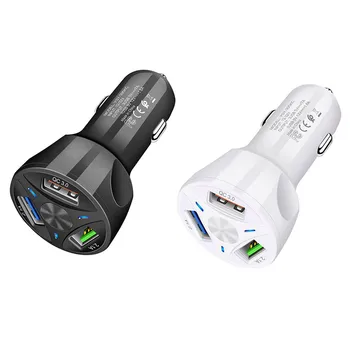 12-32 В Автомобил Запалката Зарядно Устройство, USB Авто QC 3,0 Бързо Зареждане 3 USB Сплитер Адаптер за Телефон DVR GPS MP3 Зареждане