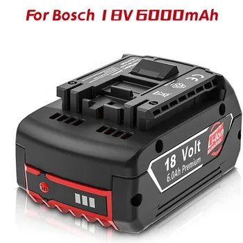 18 от 6000 mah Литиево-Йонна Батерия за Bosch 18 В BAT620 BAT622 BAT609 BAT618 BAT618G BAT619 BAT619G SKC181-202L Безжични електрически инструменти