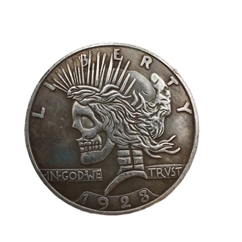 1923 Скитник Монета Свобода Череп Короната Айде Събиране На Монети За Декорация На Дома Занаяти Сувенири Подарък