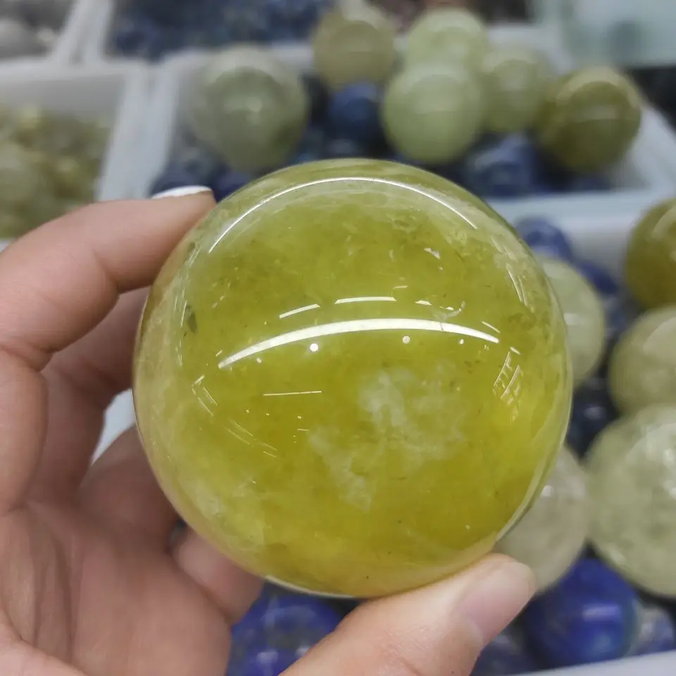 1бр Естествени цитриновые кристали и камъни обхвата на жълт кварц скъпоценни камъни топки Рейки лечебните Подаръци