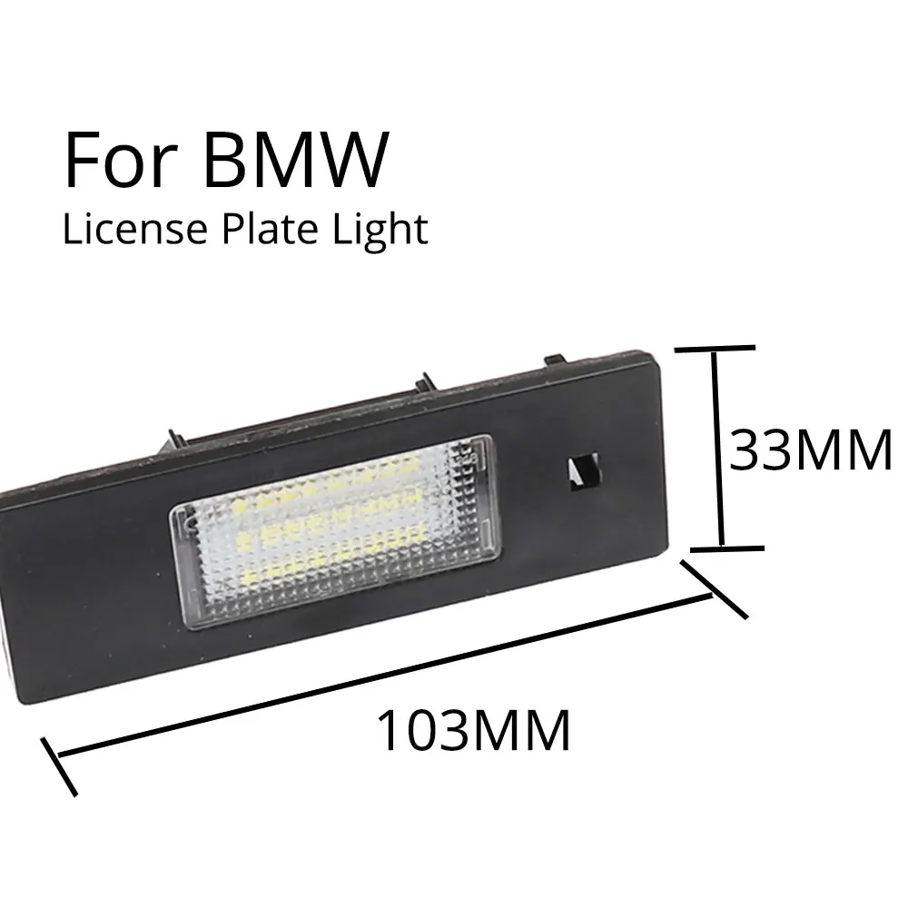 2 бр. Универсални Нови Висококачествени Автомобилни LED осветление за регистрационен номер Права на Засаждане за BMW E63 E64 E81 E85 E87 650i M6 Z4 Без грешки 24-SMD