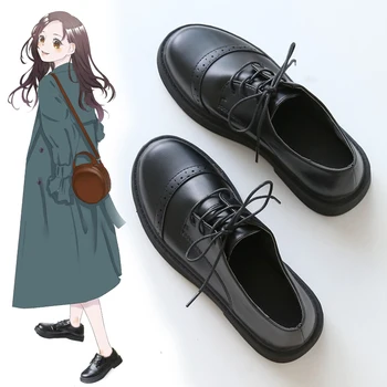 2020 пролетта на нови малки черни обувки на ученичка корейската версия на дивата ретро-кожени обувки в британския стил, обувки за колеж