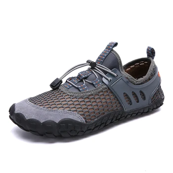 2021 Водоустойчив обувки, Мъжки Маратонки на Бос Улични Плажни Сандали Акваобувь мъжки Бързосъхнеща Реката Морска обувки за Гмуркане Обувки за плуване