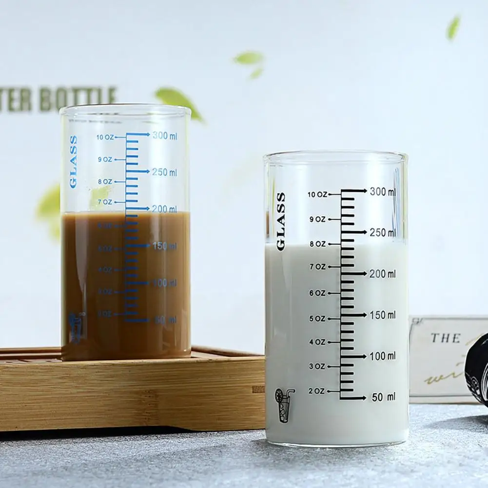 2021 Нова Висококачествена Чаша За Мляко С Подбрани Прозрачна Скалата, Дизайн На Borosilicate Стъкло, Многофункционални Чаша за Вода за Деца