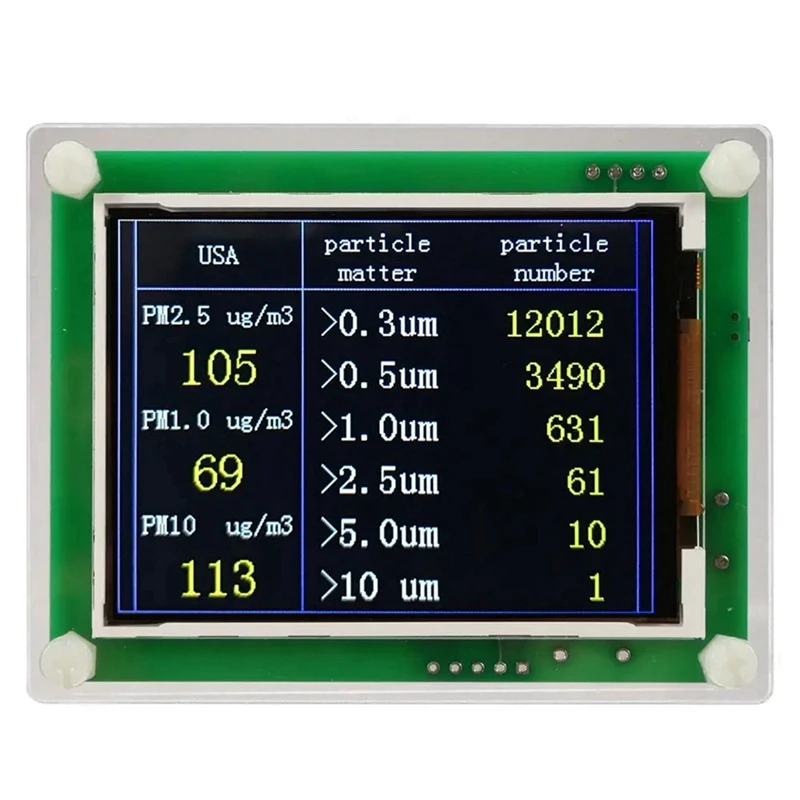 2X PM1.0 ФПЧ2.5 PM10 Модул за Детектор Сензор за Качеството на Въздуха Сензор за Прах Тестер Детектор за Подкрепа на Износа на Данни Мониторинг