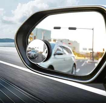 360 Градуса HD мъртвата зона на Огледалото за Задно виждане За Кола Без Ультратонкое Широкоугольное Кръгла Куполна Огледало за Обратно виждане Автомобилни Аксесоари