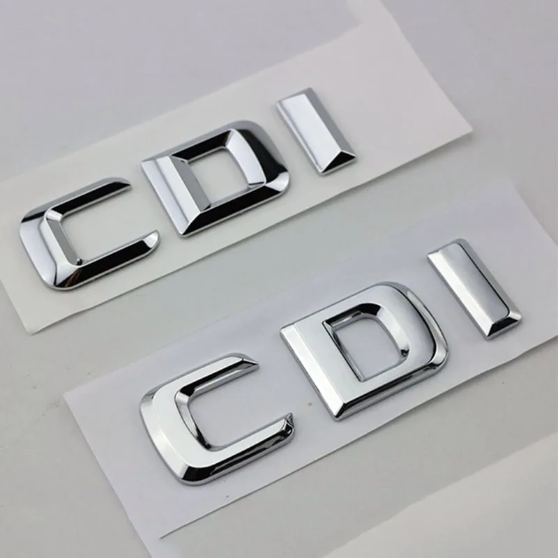 3D ABS Хромирани Букви За Кола CDI Емблема на Багажника Стикер За Mercedes B 200 B180 E220 A170 C220 GL ML 320 CDI 4MATIC Аксесоари