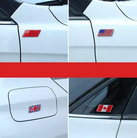 3D Auto Флаг на Канада Крило и Емблемата на Иконата на Мотоциклет Обтекател стикери Стикери на Автомобилни Аксесоари
