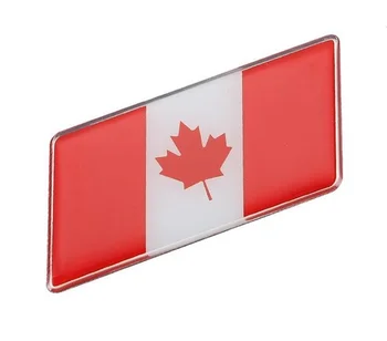 3D Auto Флаг на Канада Крило и Емблемата на Иконата на Мотоциклет Обтекател стикери Стикери на Автомобилни Аксесоари