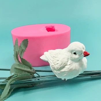 3D декоративни птици и бели гълъби силиконова форма на diy кухненски инструменти за печене форма за капания лепило, под формата на гипсова отливка, която продължаваше бижута