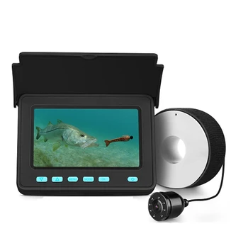 4,3 Инча Подводна Камера за Нощно Виждане За Видео Риболов Eyoyo 1000TVL 20 М Кабел 8 Led Светлина Визуален Рыболокатор САЩ Щепсел