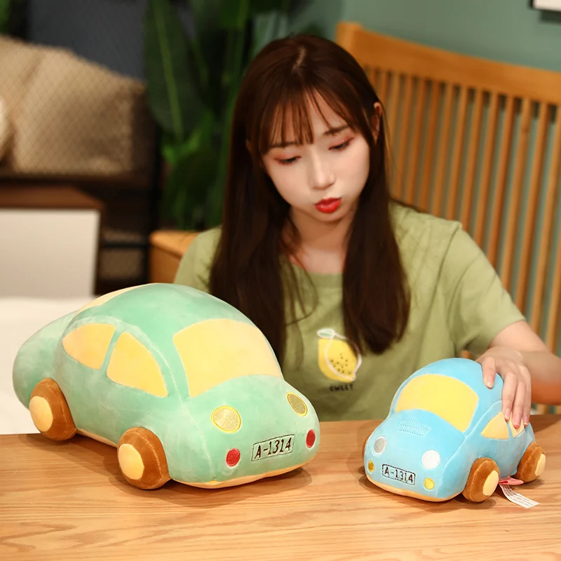 50 СМ Сладки Бебешки пишеща Машина Модел Меки Плюшени Играчки За Деца Момчета Kawaii такси Автобус Кола Формата на Въздушна Възглавница Подаръци За Рожден Ден