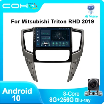 8G + 256G COHO За Mitsubishi Triton RHD 2019 Gps Навигация Радио Авто Мултимедиен плеър с Android 10,0 Восьмиядерный QLED Екран е 1280*720