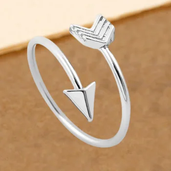 925 сребро Ангел стрела на любовта Годежни пръстени сребърни индивидуални открити пръстени за жени 2019 нови творчески бижута