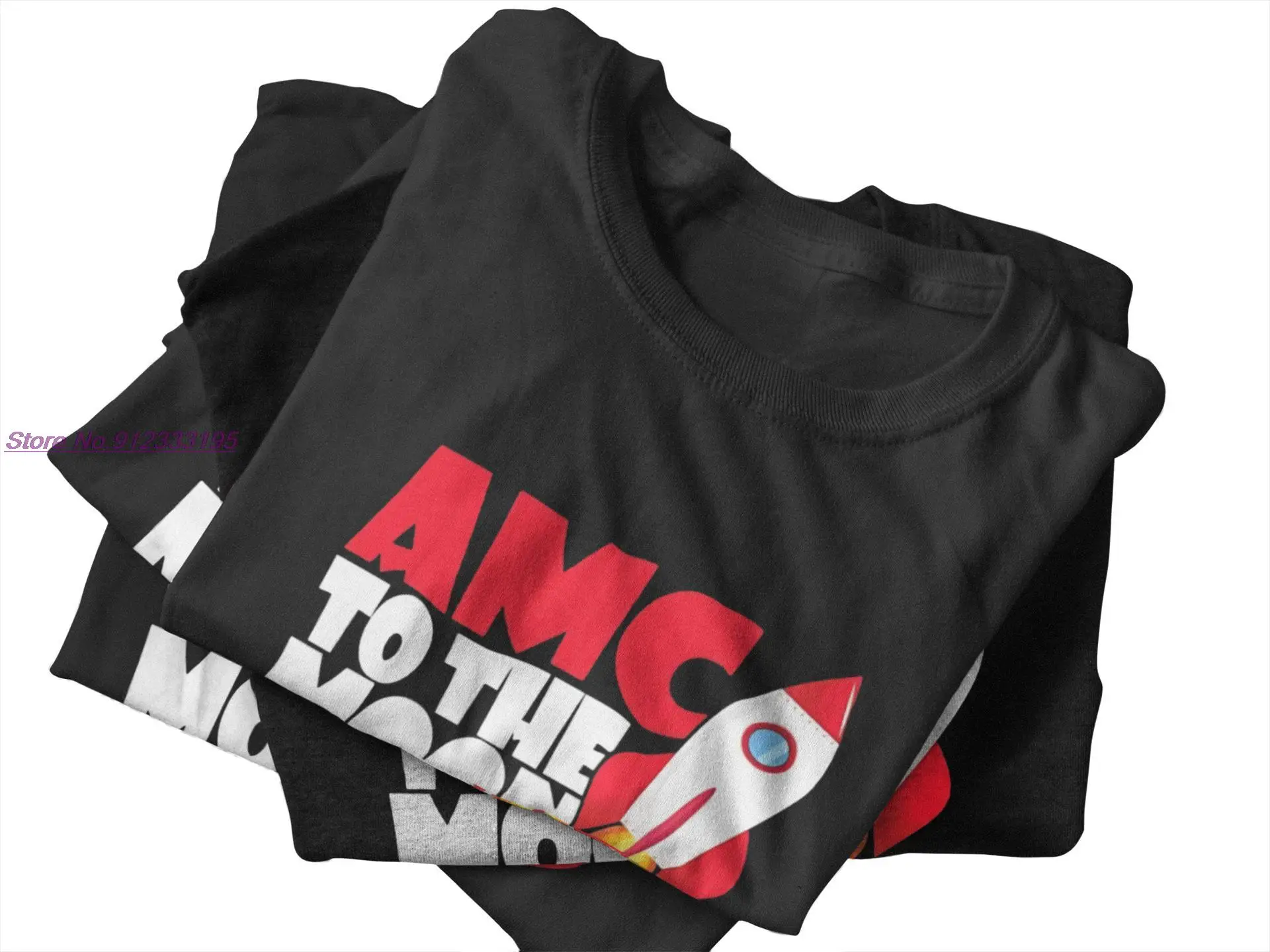 AMC To The Moon Aktie Gamestop Тениска с Къс Ръкав Wallstreetbet, Тениска с Креативен Дизайн, Лятна Ежедневни Мъжки Дрехи от 100% Памук