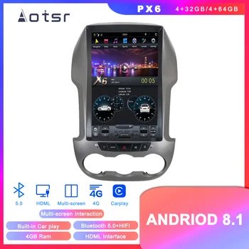 Android 8,1 4 + 64G Tesla стил на мултимедиен DVD плейър GPS навигация за Ford Ranger F250 2011 + стерео радио Авто плейър Главното устройство