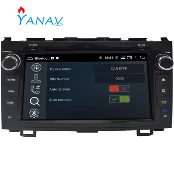 Android автомагнитола аудио 2 DIN стерео приемник за Honda CRV 2006-2011 авто HD екран, мултимедиен плейър GPS навигация главното устройство