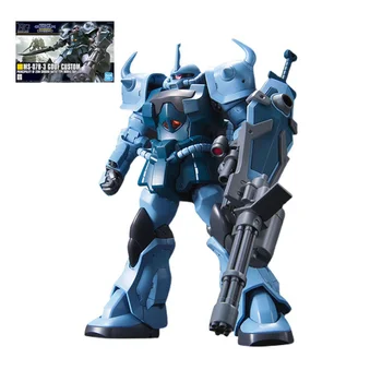 BANDAI HGUC 1/144 MS-07B-3 Gouf Gundam Модел Детски Събрани Играчки Robotech Аниме Фигурка Пъзел Колекция от Играчки За Aldult