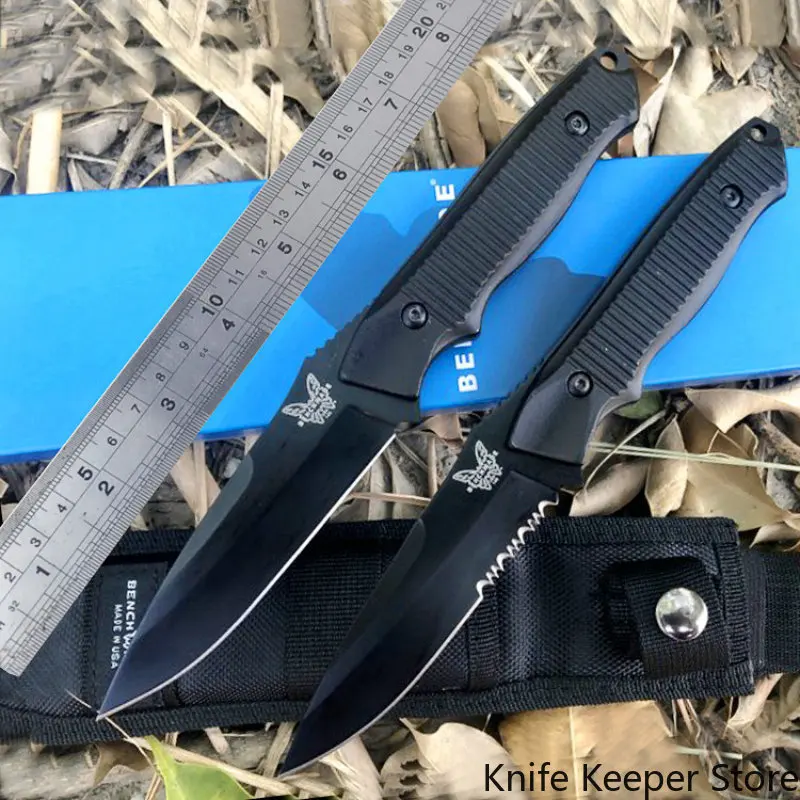 Benchmade Nimravus тактически прав нож защитен нож с висока твърдост преносим ловен нож за оцеляване в дивата природа