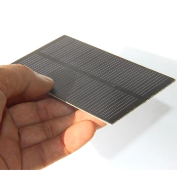 BUHESHUI 1 W 5 В Мини Модул Слънчева батерия Монокристаллическая слънчев Панел + Кабел Сам Слънчево Зарядно 107*61*2 мм, 5 бр./лот Безплатна доставка
