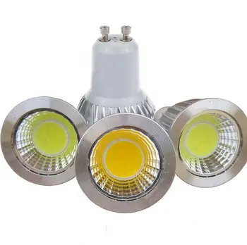 COB Dimmable GU10 Led Spot лампа 6 W 9 W И 12 W LED Прожектор 110 / 220v За Спални у Дома