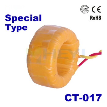 CT-017 1,5 (6) А/1,5 мА, 5 (100) А/5 мА, 10 (200) А/5 ma точност ръководят трансформатор на ток размера на прозореца 16,2 мм