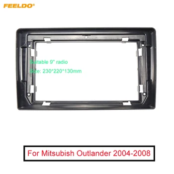 FEELDO Аудиомагнитолы Автомобилна Броня Рамка Адаптер За Mitsubishi Outlander 9 