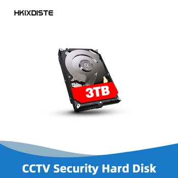 HKIXDISTE 3,5-инчов Твърд Диск SATAIII 3tb HDD 64 MB 7200 об/мин Система за видеонаблюдение DVR NVR Комплекти за Видеонаблюдение