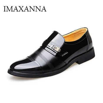 IMAXANNA/Мъжки обувки; Луксозна Марка Кожени обувки; Мъжки лоферы; Кожени Обувки; Официалната мъжки Офис Обувки; Сватба