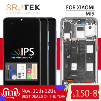 IPS За Xiaomi Mi 9 LCD дисплей, Сензорен, За Xiaomi Mi9 Екран Дигитайзер, Сензор За Xiaomi Mi9 Стъкло За Xiaomi Mi 9 Дисплей