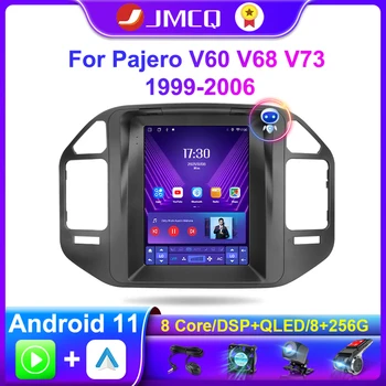 JMCQ Android 11 Автомобилен Мултимедиен Плеър За Mitsubishi Pajero V60 V68 V73 1999-2006 Вертикален Екран Carplay Навигатор Главното Устройство
