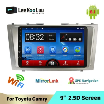 LeeKooLuu Android Автомобилен Мултимедиен Плейър 2 Din Автомагнитола за Toyota Camry 2007 2008 2009-2011 9 