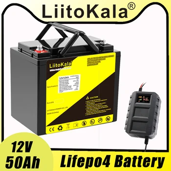 LiitoKala 12,8 В 12v 50AH Литиева 3.2 В LiFePO4 Акумулаторна батерия за Слънчевата система за съхранение на енергия в Електрическа Лодка Yatch