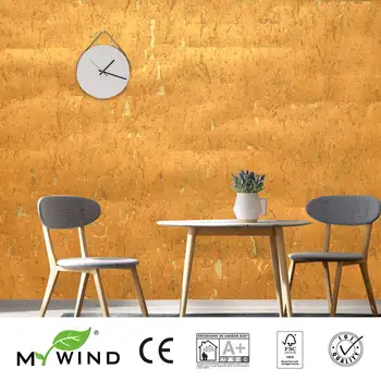 MYWIND 0,91*5,5 М/ролка Златни Луксозни 3D дизайнерски тапети за дома, корк тапети