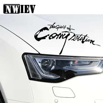 NWIEV Стайлинг автомобили Стикери За Audi A6 B5 C5 A5 Q5 Q7 Hyundai 2017 Ix35 Creta BMW M X5 E53 E70 E87 Дух на конкуренция