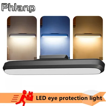 Phlanp USB LED Лампа За Кабинет, Холивудските Лампа За Суета, Лампа За Общежитие, Настолна Лампа За Защита на Очите, магнитна Стенни Нощна Лампа