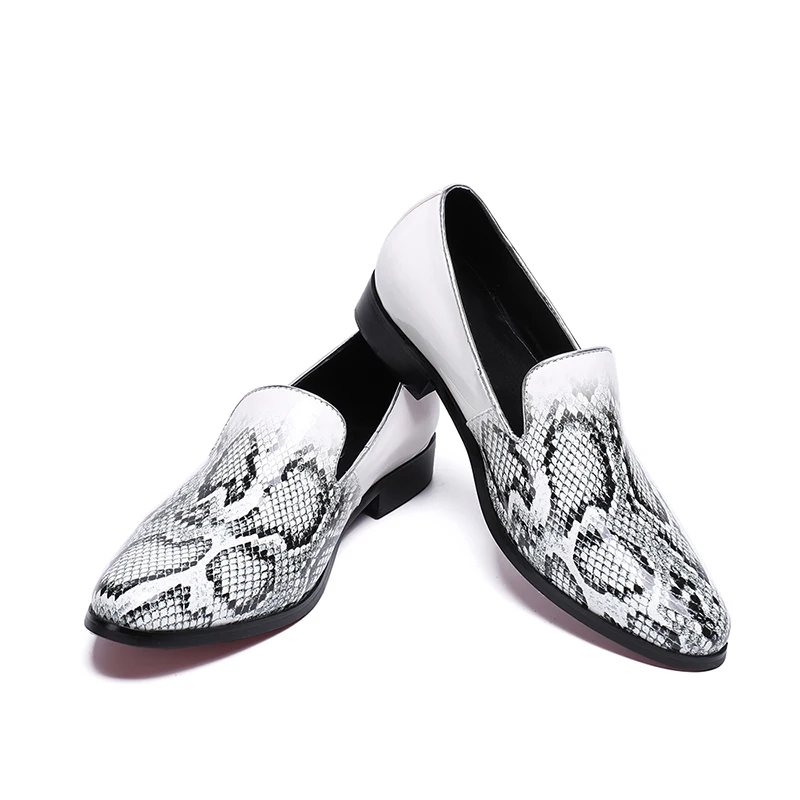 Qianruiti/Официалната обувки; мъжки обувки от лачена кожа Ръчно изработени, за зрели без шнур; вечерни модни мъжки модел обувки