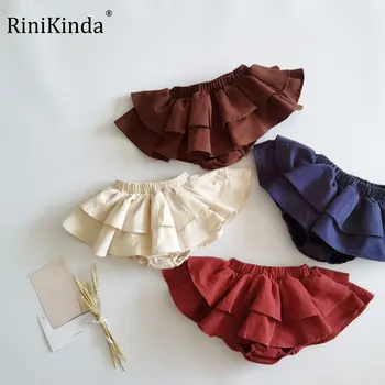RiniKinda/ Бебешки къси панталони, Връхни дрехи, Панталони за момичета, Корея, Детски Дрехи, детски Панталон, Пола, Пола-пакет за бебешка торта, Пролет-Лято