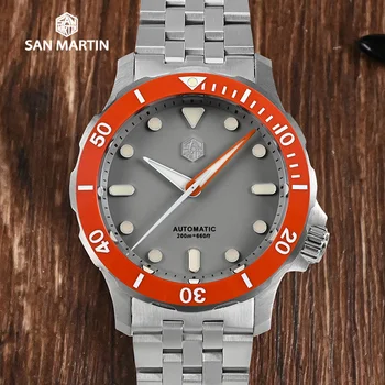 San Martin 40 ММ сапфировые механичен автоматичен часовник Япония NH35A мъжки часовник 20 Бара Водоустойчив BGW-9 луксозни часовници за гмуркане 2022 нови