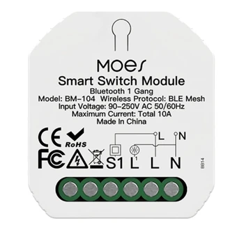 Sasha Smart Bluetooth Модул Ключ САМ Light Breaker ПРИЛОЖЕНИЕ Smart Life Работи С Гласов контрол Алекса