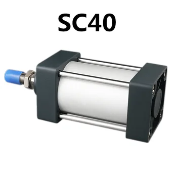 SC40 Стандартни Въздушни Цилиндри 40 мм Диаметър на Пневматичен Цилиндър с Двойно Действие SC 50/75/100/125/150/175/200/250/300 мм Ход Гореща Разпродажба