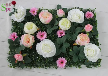 SPR нов сватбен Изкуствена роза, божур цвете, билка, с монтиран на стената фон цветя арка договореност украса безплатна доставка