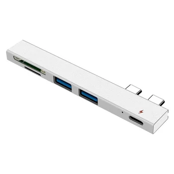 Tebe USB-C HUB Type-c До 4K, HDMI Съвместими VGA SD/TF Четец на карти 3 * USB3.0 PD Бързо Пълен Адаптер Multif Докинг станция Type-c